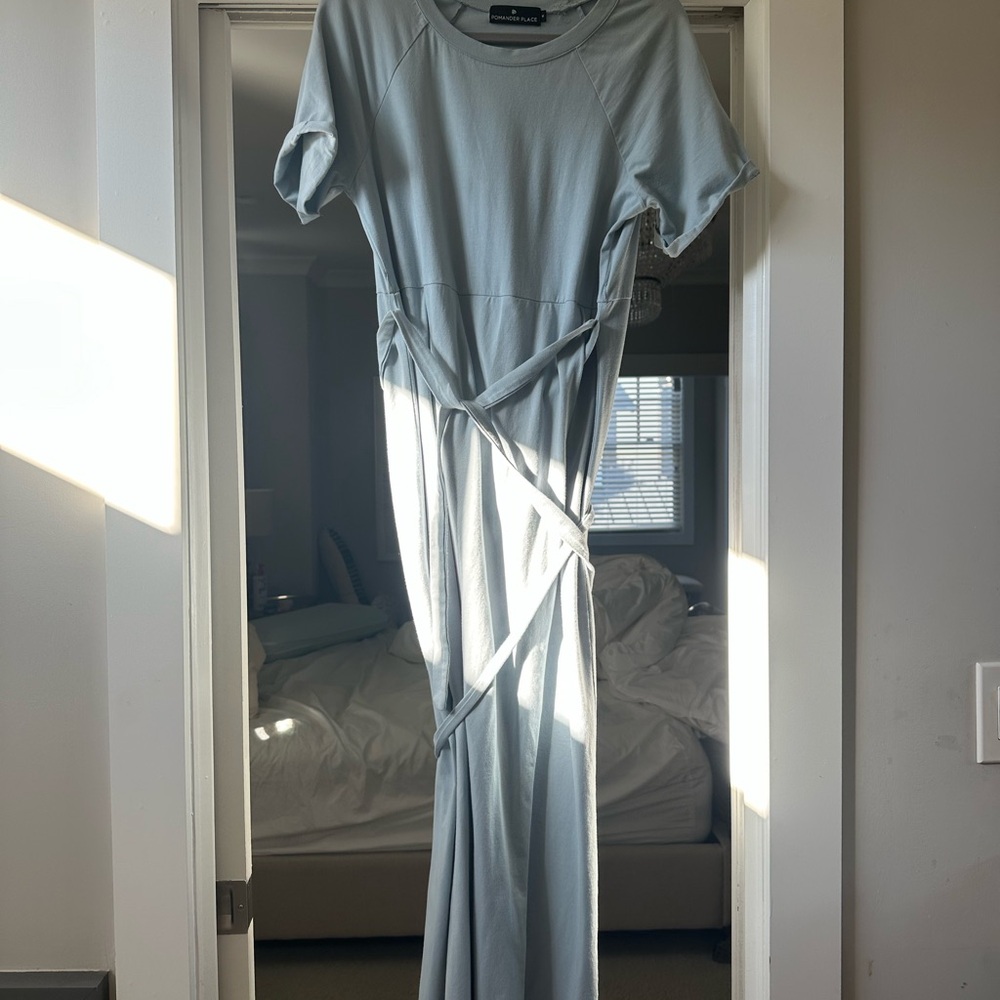 Pomander Place Sawyer Dress Medium in Slate Blue